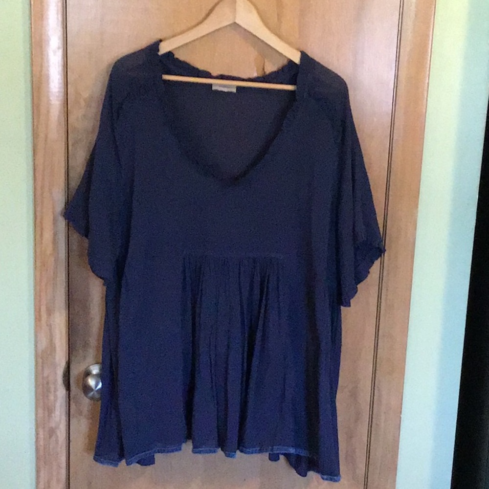 Wrap 18 Sheer Shrt Slvd Tunic